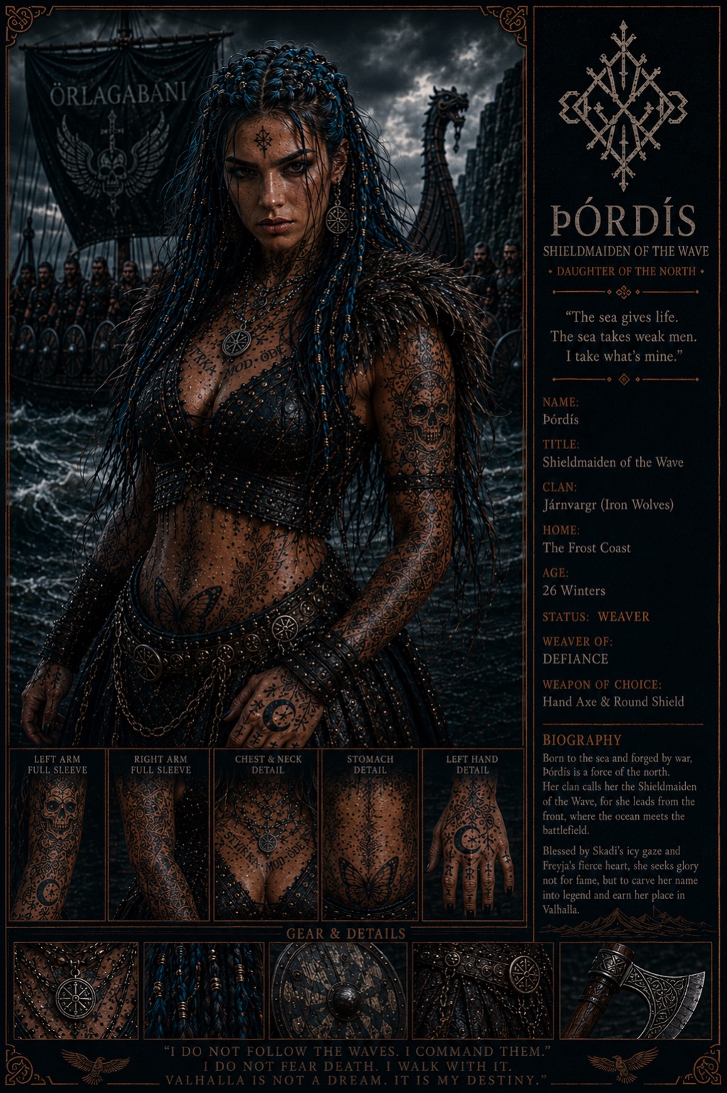 Þórdís character card